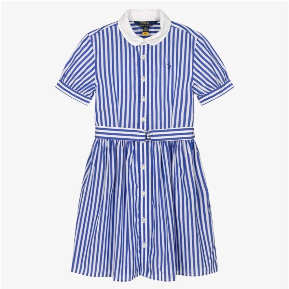Polo Ralph Lauren Short Sleeve Striped Dress Size‎ 14